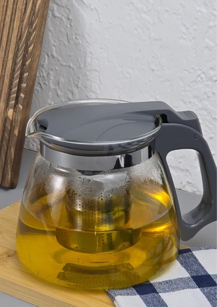 Çay Makinesi Uyumlu Cam Demlik - Süzgeçli Demlik 1100ML modelleri