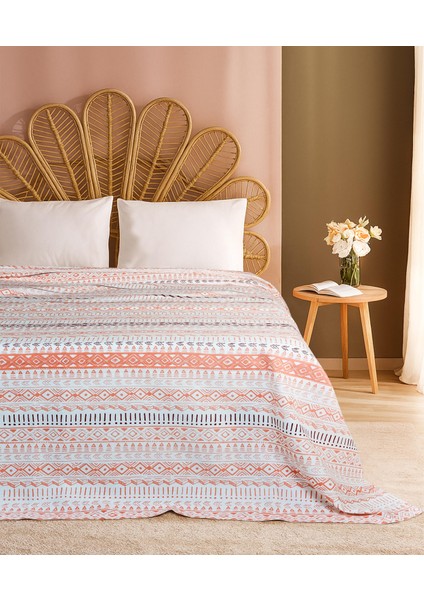 Cotton Collection Pike Tek Kişilik Pike Havana