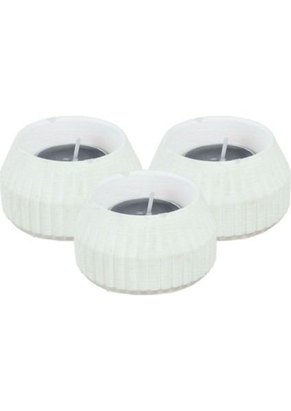 Şamdan Dekoratif Mumluk Şamdan Tealight Mum Uyumlu Çizgili Model