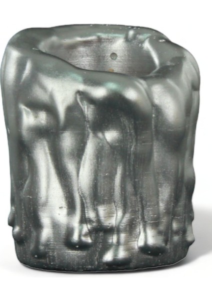 Mumluk Şamdan Tealight Mum Uyumlu Orta Erimiş Mum Model