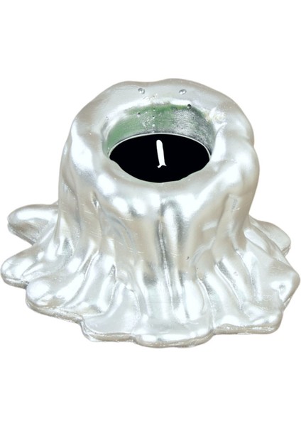 Şamdan Dekoratif Mumluk Şamdan Tealight Mum Uyumlu Erimiş Mum Küçük Model