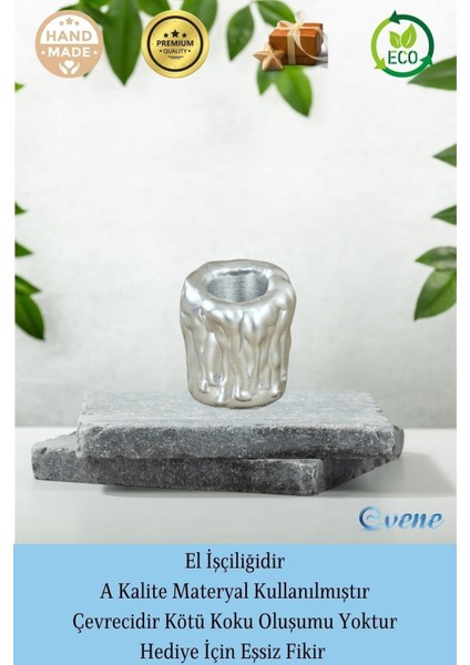 Mumluk Şamdan Tealight Mum Uyumlu Orta Erimiş Mum Model