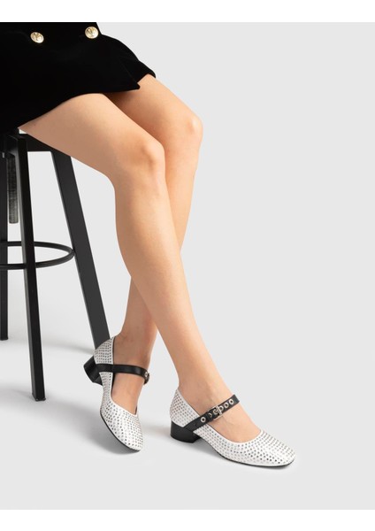 Govert Hakiki Deri Kadın Beyaz Topuklu Ayakkabı fiyatları