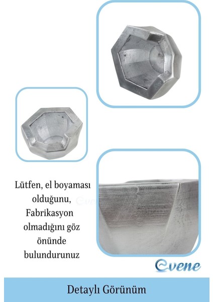 Saksı Çiçek Kaktüs Saksısı Lüx 15 cm Önü Açık Desenli 3'lü Set Çiçeklik