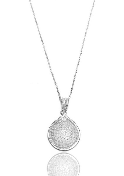 Kadın Damla Model Telkari Gümüş Kolye 2020078