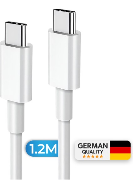iPhone Uyumlu 15 15 Pro 15 Pro Max 15 Plus Uyumlu Type-c To Type-c Şarj Kablosu 120cm