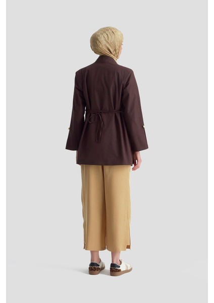 Tencel Palazzo Pantolon 25KD4002 Camel modelleri