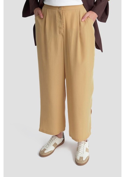 Tencel Palazzo Pantolon 25KD4002 Camel fırsatları