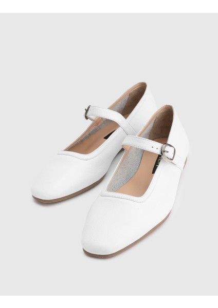 Kaori Floter Deri Beyaz Kadın Loafer Ayakkabı fiyatları