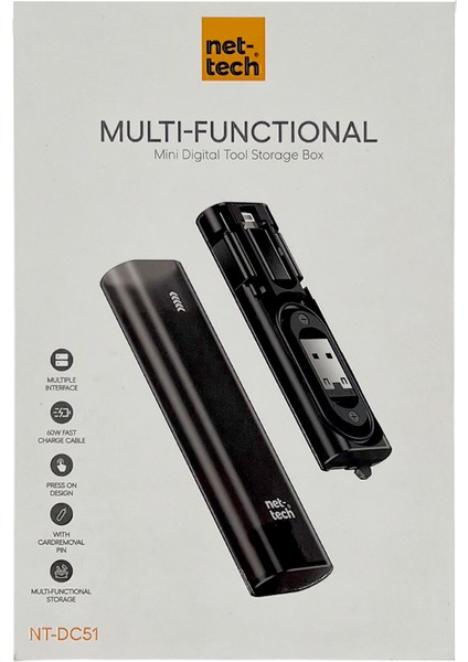 NT-DC51 Mini Digital Tool Storage Box Şarj ve Data Kablosu fırsatları