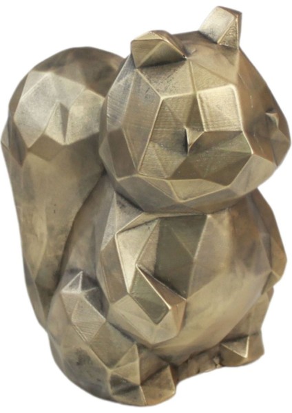 Dekoratif Sincap Biblo Heykel El Yapımı Sevimli Hediyelik Süs Eşyası Poly Model Tasarım Ürünü fiyatları