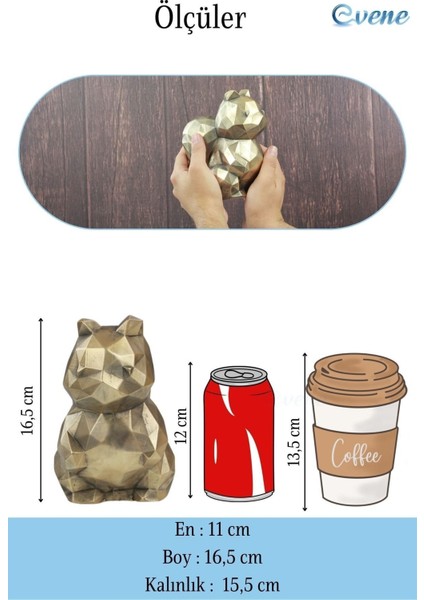 Dekoratif Sincap Biblo Heykel El Yapımı Sevimli Hediyelik Süs Eşyası Poly Model Tasarım Ürünü fırsatları