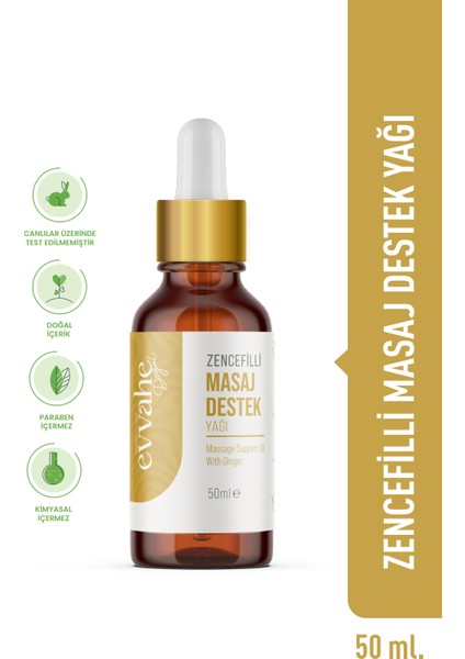 Zencefil Yağlı Masaj Destek Yağı 50ML E
