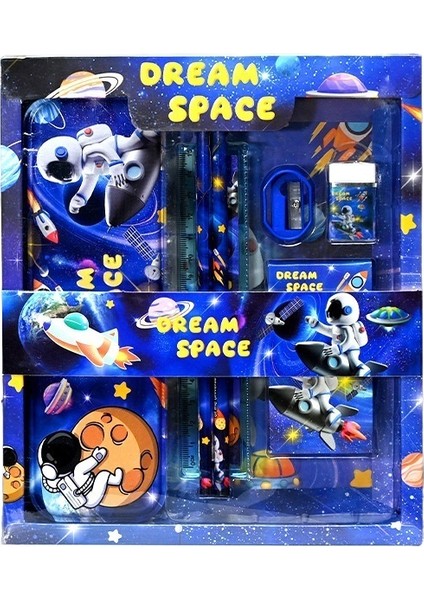 Çocuk Kırtasiye Seti Yedi Parçalı Kalem Seti Kırtasiye Hediye Kutusu (Yurt Dışından)