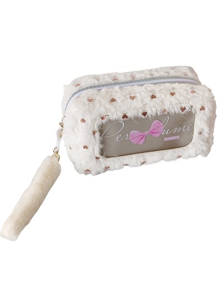 Basit Fiyonklu Kalem Çantası, Peluş Büyük Kapasiteli Kırtasiye Saklama Çantası, Öğrenci Saklama Çantası (Yurt Dışından)