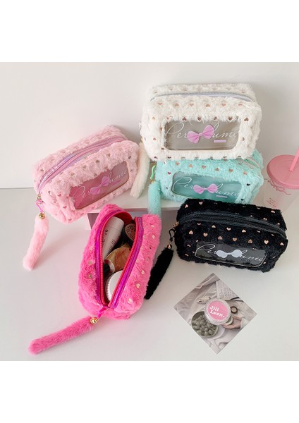 Basit Fiyonklu Kalem Çantası, Peluş Büyük Kapasiteli Kırtasiye Saklama Çantası, Öğrenci Saklama Çantası (Yurt Dışından) fiyatları