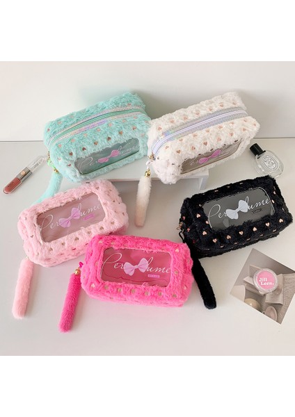 Basit Fiyonklu Kalem Çantası, Peluş Büyük Kapasiteli Kırtasiye Saklama Çantası, Öğrenci Saklama Çantası (Yurt Dışından) modelleri