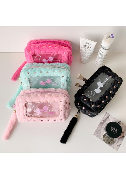 Basit Fiyonklu Kalem Çantası, Peluş Büyük Kapasiteli Kırtasiye Saklama Çantası, Öğrenci Saklama Çantası (Yurt Dışından) fırsatları