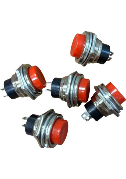 Korna Düğmesi Kırmızı Metal 5 Adet Fiyatıdır fiyatları