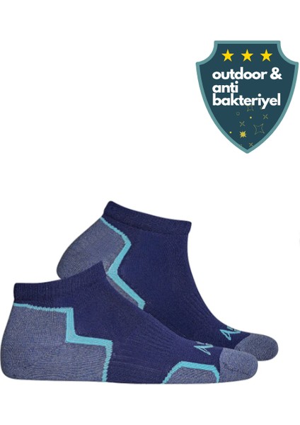 Erkek Spor Outdoor Patik Çorap – Ter Emici, Kaymaz, Fonksiyonel Yapı Lacivert
