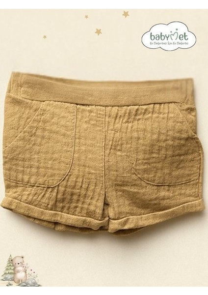 %100 Pamuk Müslin Erkek Bebek Takımı Alt Üst 2’li Set – Doğal & Nefes Alabilir&Yumuşak Kumaş fiyatları