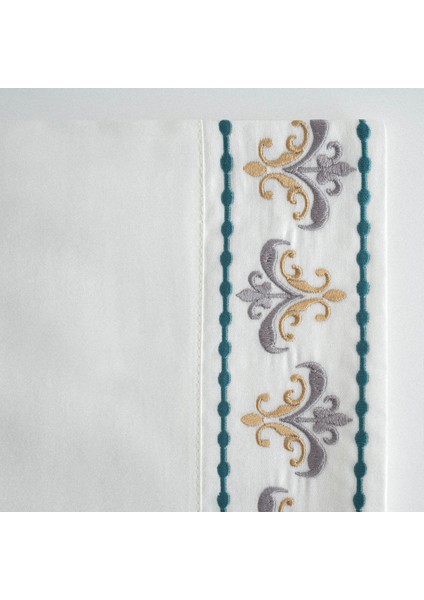 Mira Battal Boy Nevresim Takımı %100 Organik Pamuk Saten Nakışlı Krem 240X220 cm indirimleri