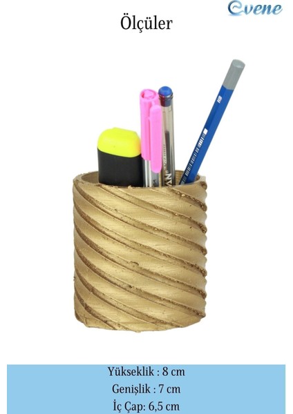 Kalemlik Altın Renk Masa Kalemliği Organizer Kalemlik Çapraz Model