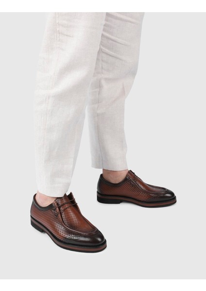 Luigi Hakiki Bufalo Deri Erkek Kahverengi Oxford Ayakkabı fiyatları