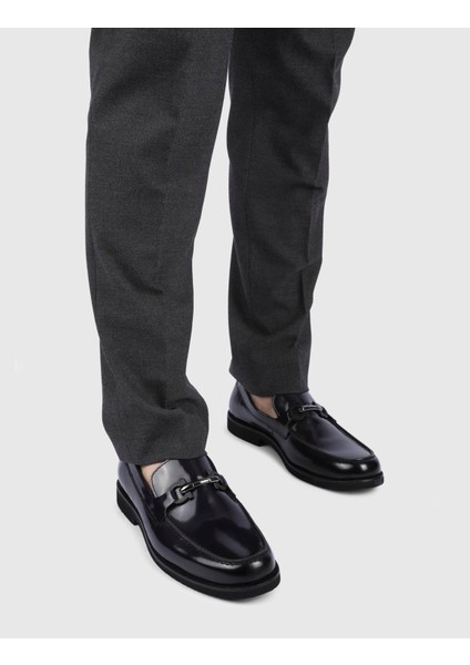 Cristiano Hakiki Açma Deri Erkek Lacivert Loafer Ayakkabı fiyatları