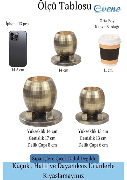 Saksı Çiçek Kaktüs Saksısı Lüx 17 cm Yuvarlak Ayaklı Saksı 2'li Set Çiçeklik