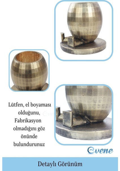 Saksı Çiçek Kaktüs Saksısı Lüx 17 cm Yuvarlak Ayaklı Saksı 2'li Set Çiçeklik