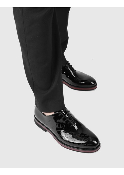 Akil Hakiki Rugan Deri Erkek Siyah Oxford Ayakkabı fiyatları