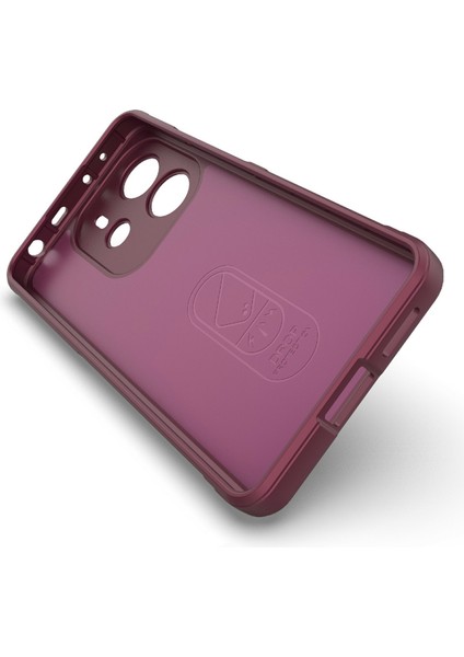 Xiaomi Redmi Note 14 4g (164.84MM) Kılıf Düşmeye Karşı Dayanıklı Yumuşak Tpu Sağlam Telefon Arka Kapağı-Şarap Kırmızısı (Yurt Dışından) modelleri