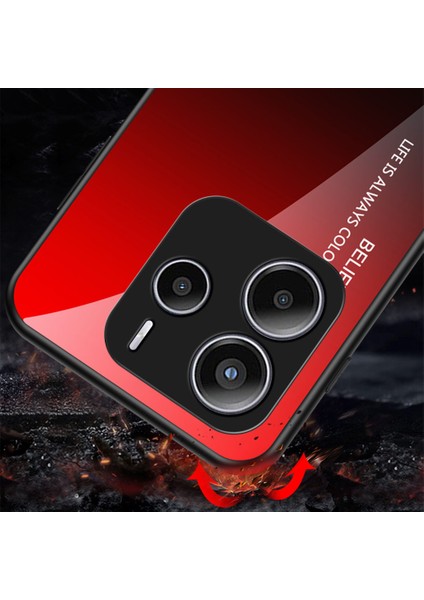 Xiaomi Redmi Note 14 5g Kılıf Çizilmez Temperli Cam + Pc + Tpu Telefon Kılıfı - Degrade Pembe Mavi (Yurt Dışından) modelleri