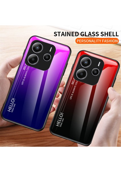 Xiaomi Redmi Note 14 5g Kılıf Çizilmez Temperli Cam + Pc + Tpu Telefon Kılıfı - Degrade Pembe Mavi (Yurt Dışından) indirimleri