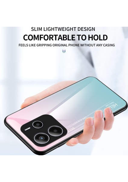 Xiaomi Redmi Note 14 5g Kılıf Çizilmez Temperli Cam + Pc + Tpu Telefon Kılıfı - Gradyan Siyah Gri (Yurt Dışından) fiyatları