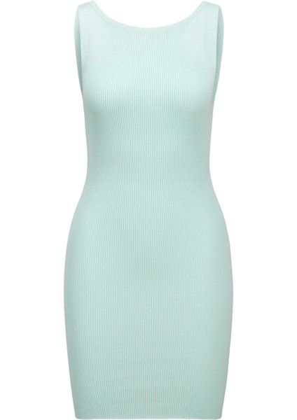 Kadin Kare Yaka Triko Elbise - Posie indirimleri