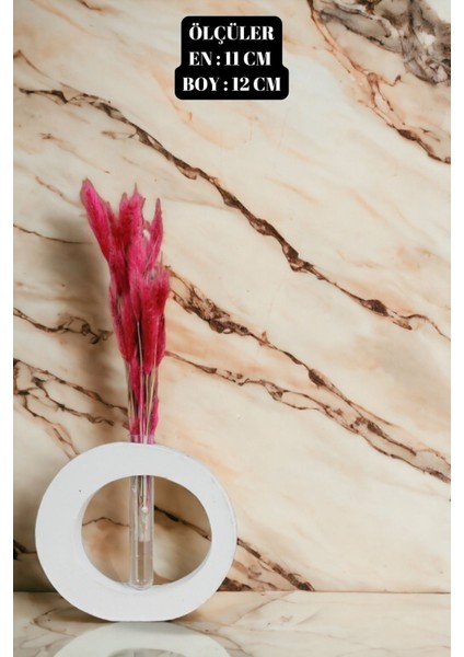 Dekoratif Vazo El Yapımı Beyaz Renk Model 25 fırsatları