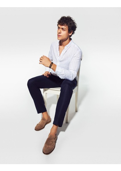 Crawley Süet Deri Vizon Erkek Loafer Ayakkabı