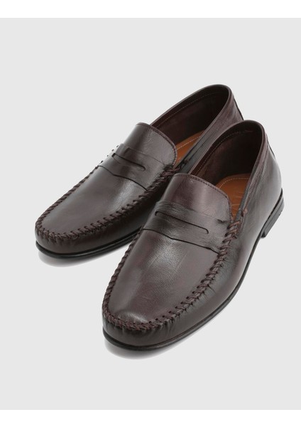Colne Hakiki Deri Kahverengi Erkek Loafer fiyatları