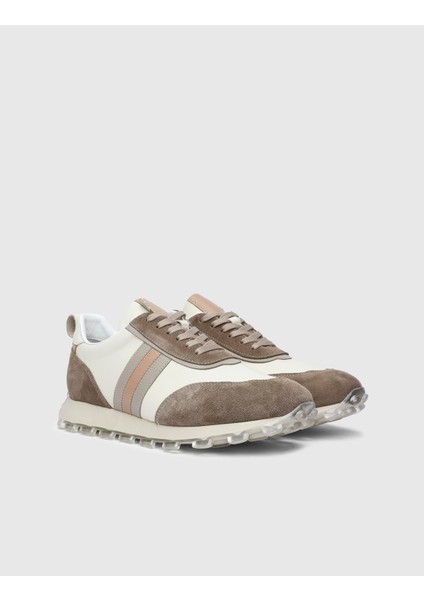 Ferran Hakiki Süet Deri Erkek Bej Spor Ayakkabı