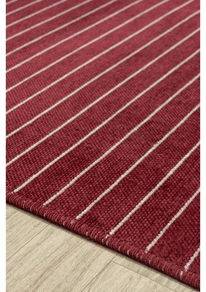 Ares Kırmızı Krem Halı Yıkanabilir Kaymaz Taban Şönil Kilim Dokuma Pamuk Taban Kilim NV11 50 x 80 cm indirimleri