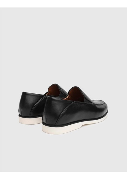 Cadence Hakiki Deri Erkek Siyah Loafer Ayakkabı indirimleri