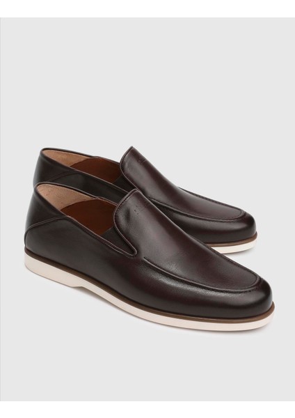 Cadence Hakiki Deri Erkek Kahverengi Loafer Ayakkabı fırsatları