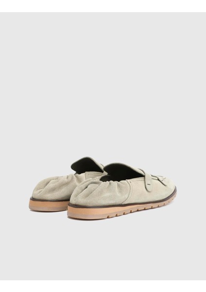 Crawley Süet Deri Yeşil Erkek Loafer Ayakkabı fırsatları