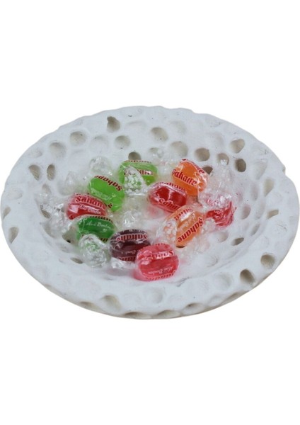 Şekerlik Sunumluk Drajelik Dekoratif Tabak Baloncuklu Model