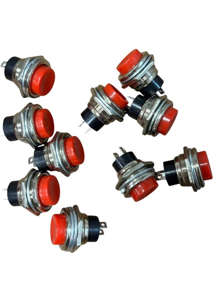 Korna Düğmesi Kırmızı Metal 10 Adet Fiyatıdır fiyatları