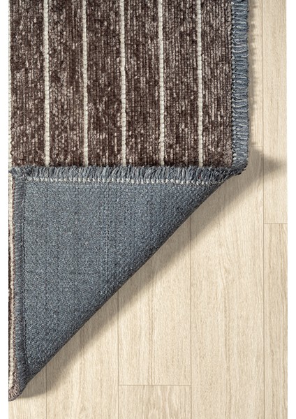 Ares Kahve Krem Halı Yıkanabilir Kaymaz Taban Şönil Kilim Dokuma Pamuk Taban Kilim NV10 50 x 80 cm modelleri