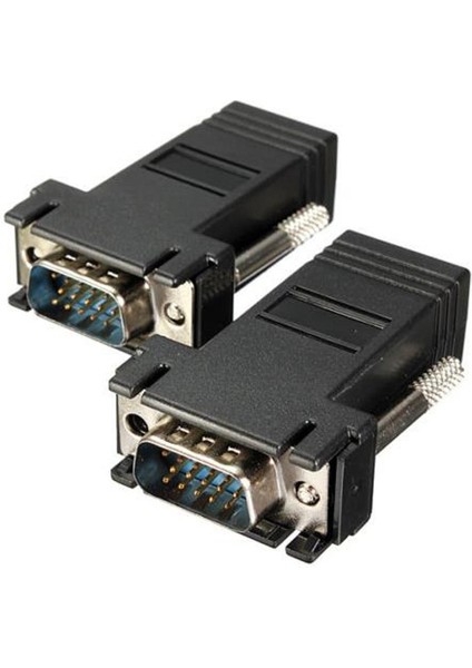 VGA Extender RJ45 Cat5/cat6/cat7 Uzatıcı Çevirici (2'li Paket) modelleri