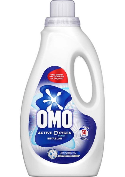 Active Oksijen Etkisi Beyazlar Için Sıvı Deterjan 1500 ml fiyatları